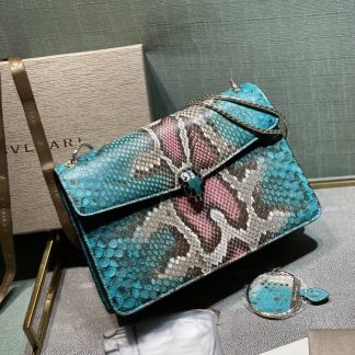 Replica Bvlgari Snake Leather Serpenti Forever Shoulder Bag