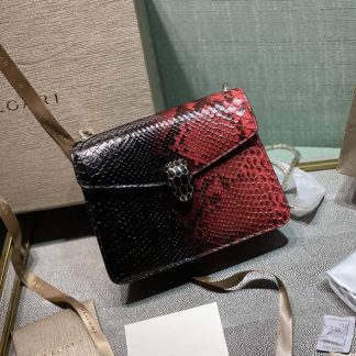 Replica Bvlgari Snake Leather Serpenti Forever Shoulder Bag