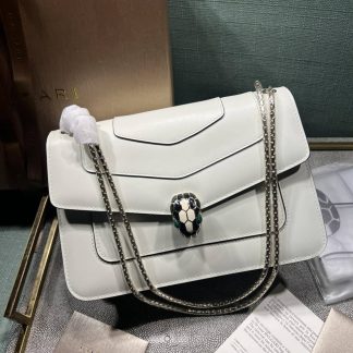 Replica Bvlgari Calfskin Serpenti Forever Shoulder Bag