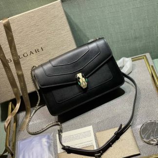 Replica Bvlgari Calfskin Serpenti Forever Shoulder Bag