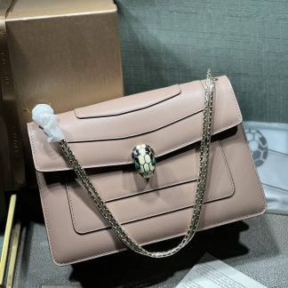 Replica Bvlgari Calfskin Serpenti Forever Shoulder Bag