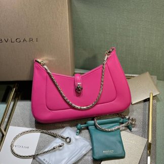 Replica Bvlgari Serpenti Baia Leather shoulder bag