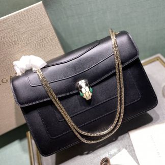 Replica Bvlgari Calfskin Serpenti Forever Shoulder Bag