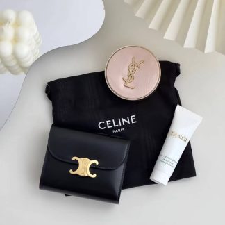 Replica Celine Calfskin Compact Triomphe Wallet