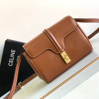 Replica Celine Mini Soft 16 Smooth Calfskin Shoulder Bag