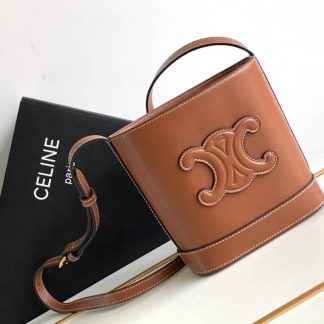 Replica Celine Cuir Triomphe Calfskin Mini Bucket Bag