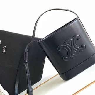 Replica Celine Cuir Triomphe Calfskin Mini Bucket Bag