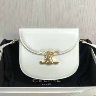 Replica Celine Teen Triomphe Besace Calfskin Chain Crossbody Bag