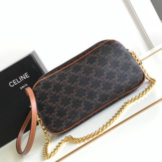 Replica Celine Multi Triomphe Canvas Calfskin Bag