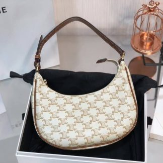 Replica Celine Ava Triomphe Canvas Calfskin Bag