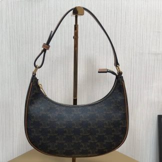 Replica Celine Ava Triomphe Canvas Calfskin Bag