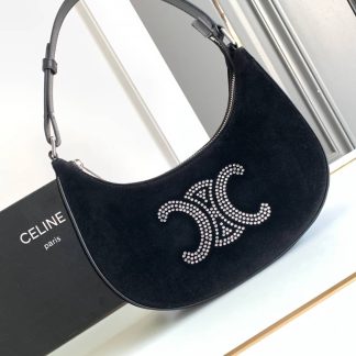 Replica Celine Ava Velvet Calfskin Bag