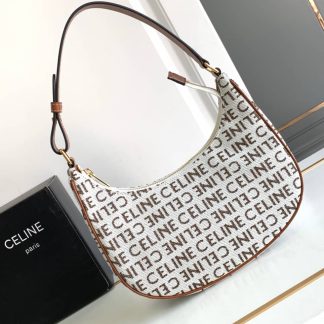 Replica Celine Ava Triomphe Canvas Calfskin Bag