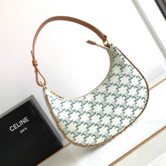 Replica Celine Ava Triomphe Canvas Calfskin Bag