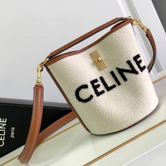 Replica Celine Cotton 16 Mini Bucket Bag