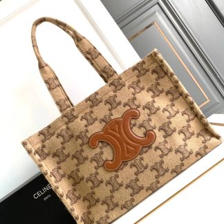 Replica Celine Large Cabas Thais Textile Triomphe Tote