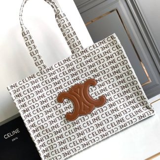 Replica Celine Large Cabas Thais Textile Triomphe Tote