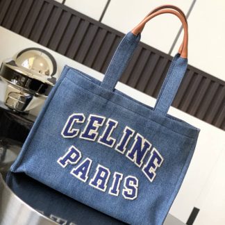 Replica Celine Large Cabas Thais Denim Triomphe Tote