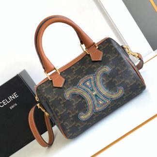 Replica Celine Triomphe Canvas Mini Boston Bag