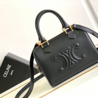 Replica Celine Small Cuir Triomphe Calfskin Boston Bag