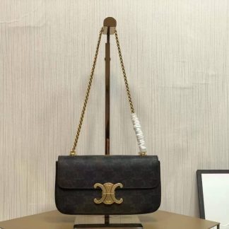 Replica Celine Triomphe Canvas Chain Shoulder Bag