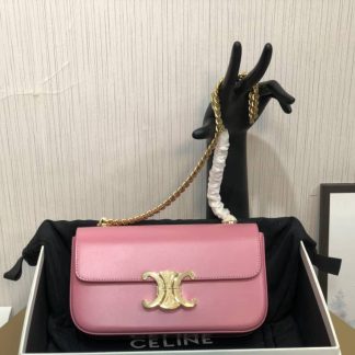 Replica Celine Calfskin Chain Shoulder Bag