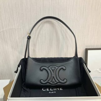 Replica Celine Smooth Calfskin Cuir Triomphe Shoulder Bag