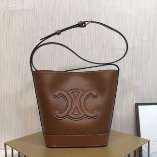 Replica Celine Cuir Triomphe Smooth Calfskin Bucket Bag