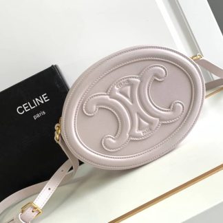 Replica Celine Cuir Triomphe Oval Crossbody Bag