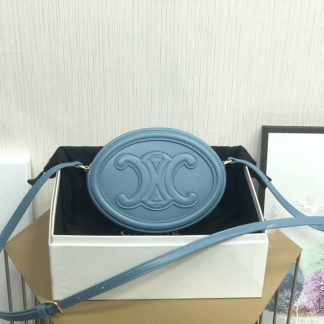 Replica Celine Cuir Triomphe Oval Crossbody Bag