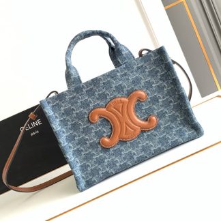 Replica Celine Cabas Thais Denim Tote