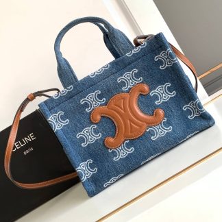 Replica Celine Cabas Thais Denim Tote