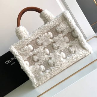 Replica Celine Cabas Thais Wool Textile Tote