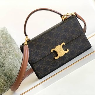 Replica Celine Box Triomphe Calfskin Bag