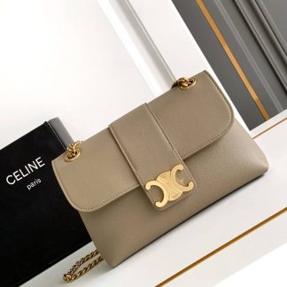 Replica Celine Supple Calfskin Teen Victoire Chain Bag