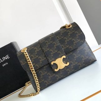 Replica Celine Supple Canvas Teen Victoire Chain Bag