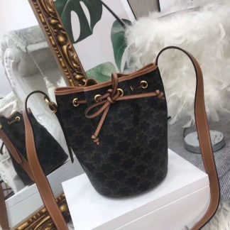 Replica Celine Triomphe Drawstring Bucket Bag