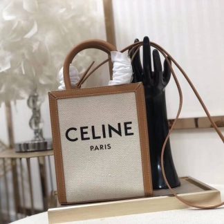 Replica Celine Mini Canvas Vertical Cabas Tote