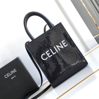 Replica Celine Mini Glitter Vertical Cabas Tote