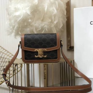 Replica Celine Teen Box Triomphe Crossbody Bag