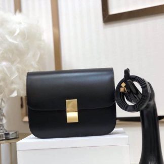 Replica Celine Calfskin Classic Box Flap Bag