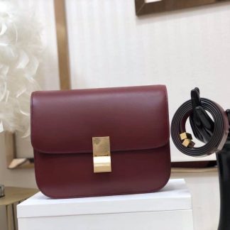 Replica Celine Calfskin Classic Box Flap Bag