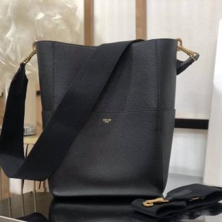 Replica Celine Soft Grained Calfskin Sangle Seau Bucket Bag