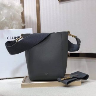 Replica Celine Soft Grained Calfskin Sangle Seau Bucket Bag