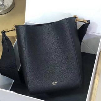 Replica Celine Soft Grained Calfskin Sangle Seau Bucket Bag