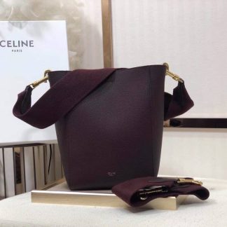 Replica Celine Soft Grained Calfskin Sangle Seau Bucket Bag