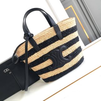 Replica Celine Striped Couffin Classic Panier Tote Bag