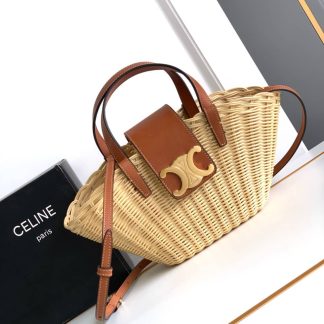 Replica Celine Wicker Teen Couffin Straw Bag