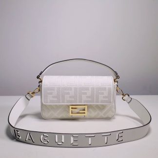 Replica Fendi Baguette Multicolour Canvas Bag With FF Embroidery