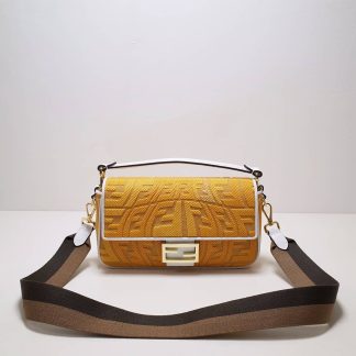 Replica Fendi Baguette Multicolour Canvas Bag With FF Embroidery